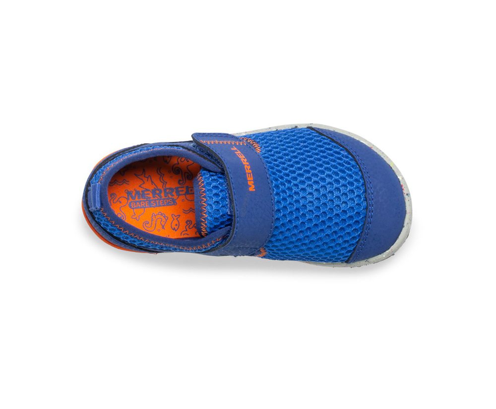 Merrell Sneakers Blue/Orange - Bare Access Steps® H2O - Kids 01GSQIHDT
